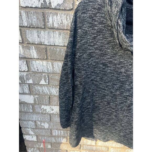 Merona Grey & Black Cowl Neck Long Sleeve Top Woman’s Size Large - Picture 2 of 11